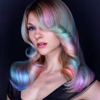 cool multi colored hair