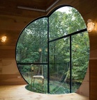 house with woods