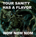 YOUR SANITY HAS A FLAVOR NOM NOM NOM