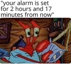 your alarm is set