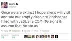 aliens jesus is coming