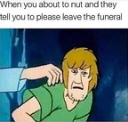 about to nut funeral