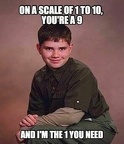 youre a 9 and Im the 1