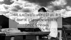 ernest hemingway sit at a typewriter and bleed