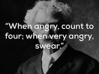 mark twain angry
