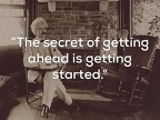 mark twain getting ahead