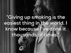 mark twain giving up smoking